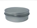 2oz Round Steel Tin Container - Screw Top