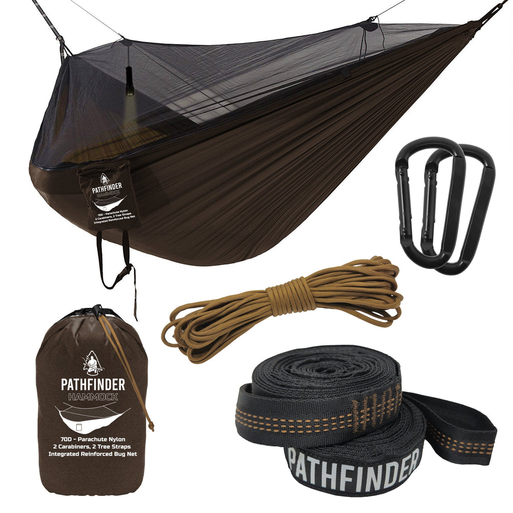 Pathfinder Nylon Tarp & Hammock COMBO - Earth Brown